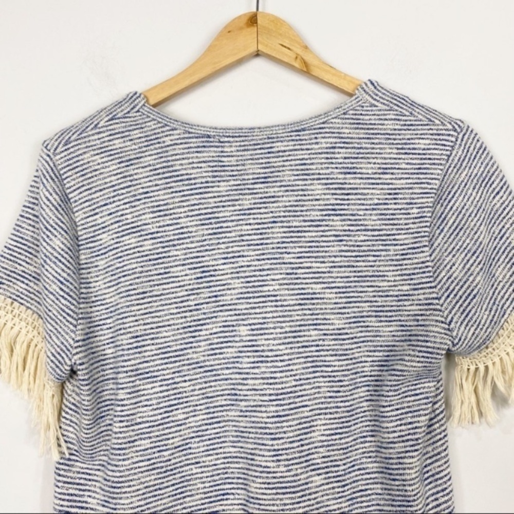 MAVEN WEST Fringe Striped Top - Picture 6 of 11